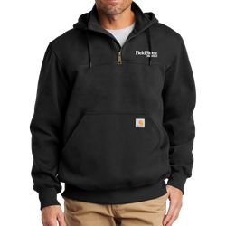 Carhartt ® Rain Defender ® Paxton Heavyweight Hooded Zip Mock Sweatshirt - Screen Print