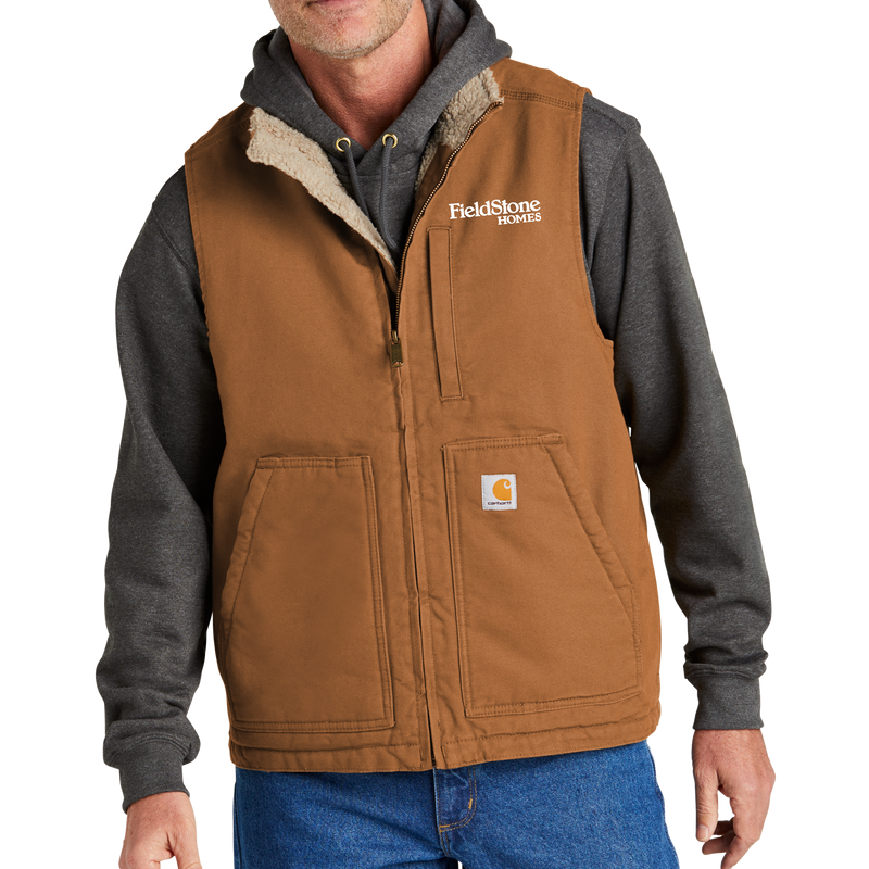 Carhartt Sherpa Lined Mock Neck Vest Embroidery ShopFieldstone