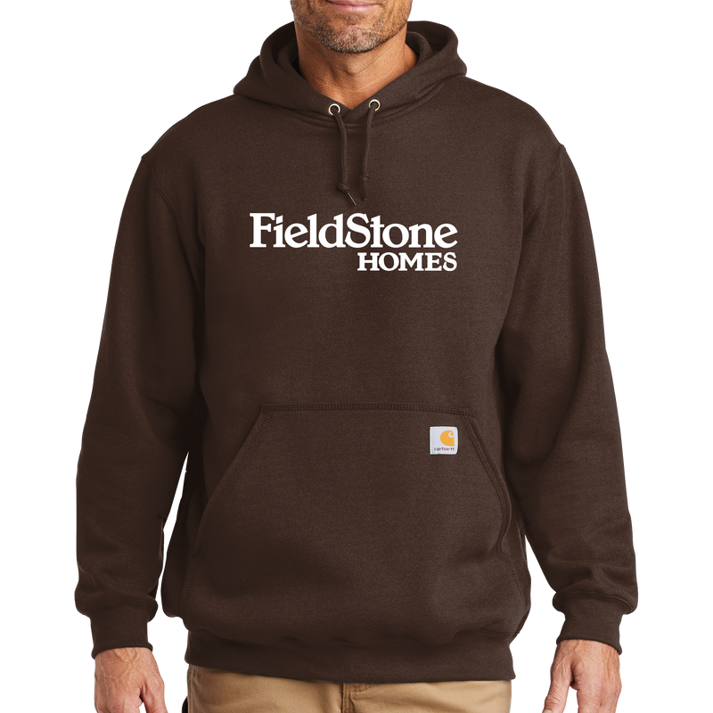 Dark brown carhartt sales hoodie