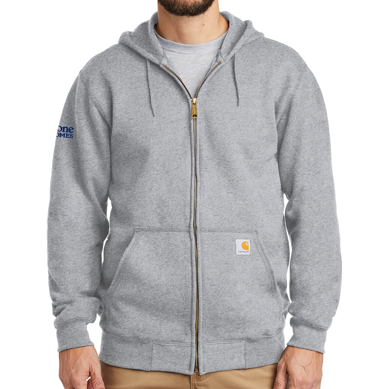 Carhartt zip top hoodie grey