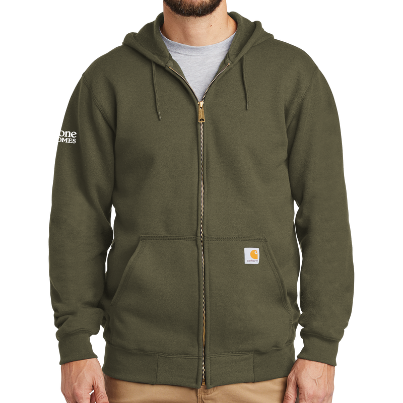 Carhartt zip up hooded 2025 sweatshirt