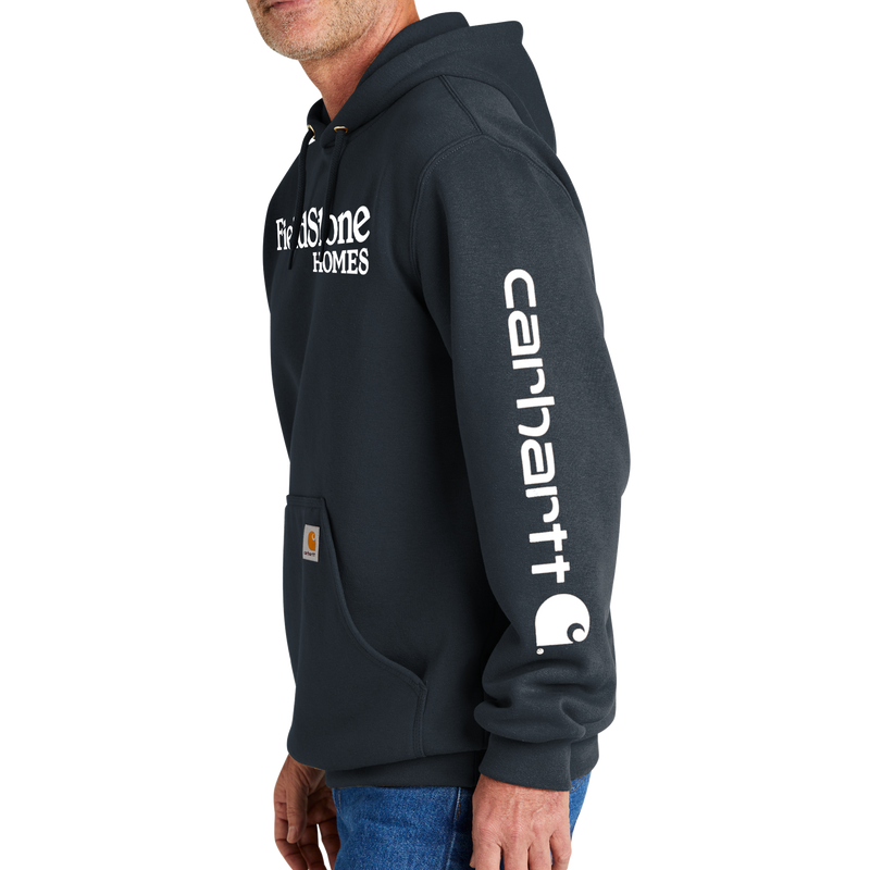 Carhartt Midweight Hooded Logo Sweatshirt Screen Print ShopFieldstone