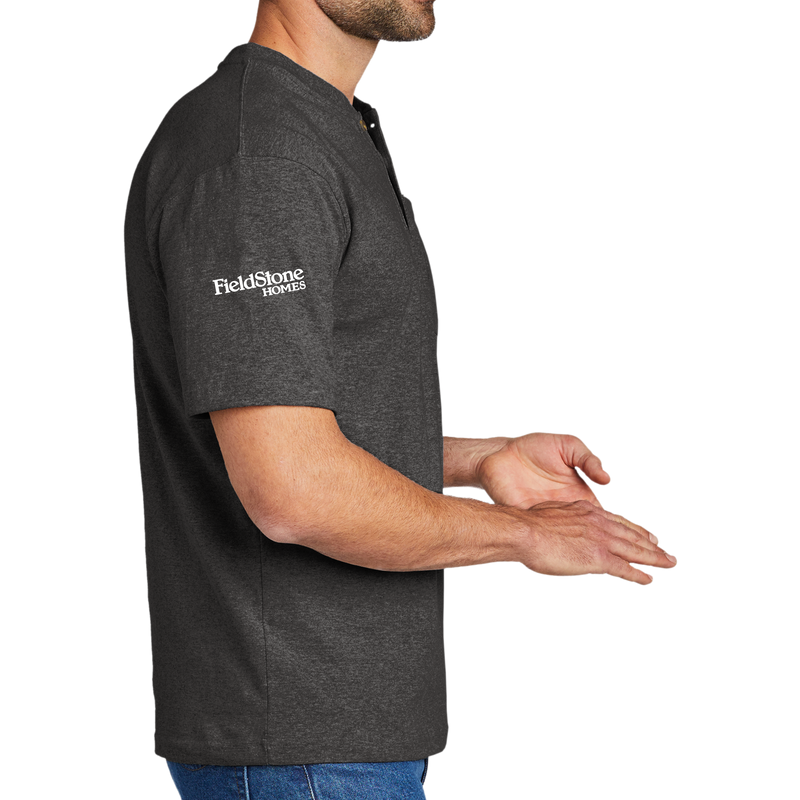 Carhartt Short Sleeve Henley T Shirt Screen Print ShopFieldstone