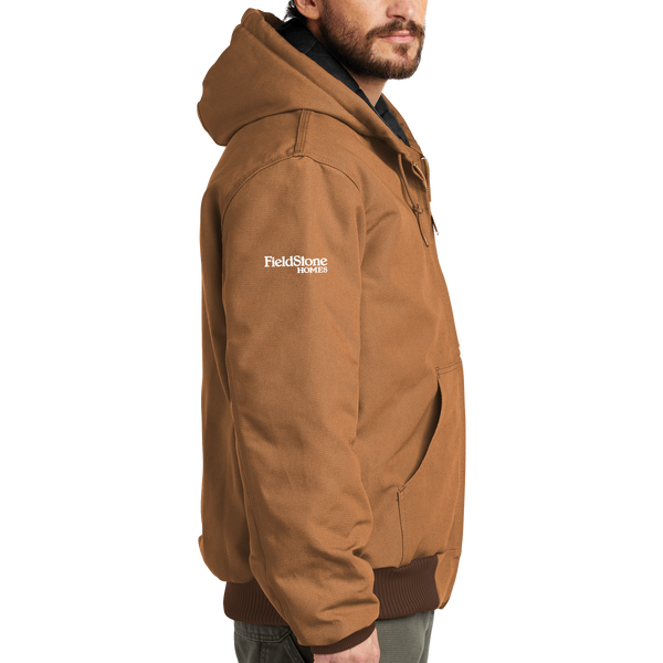 Carhartt Quilted-Flannel-Lined Duck Active Jac - Embroidery