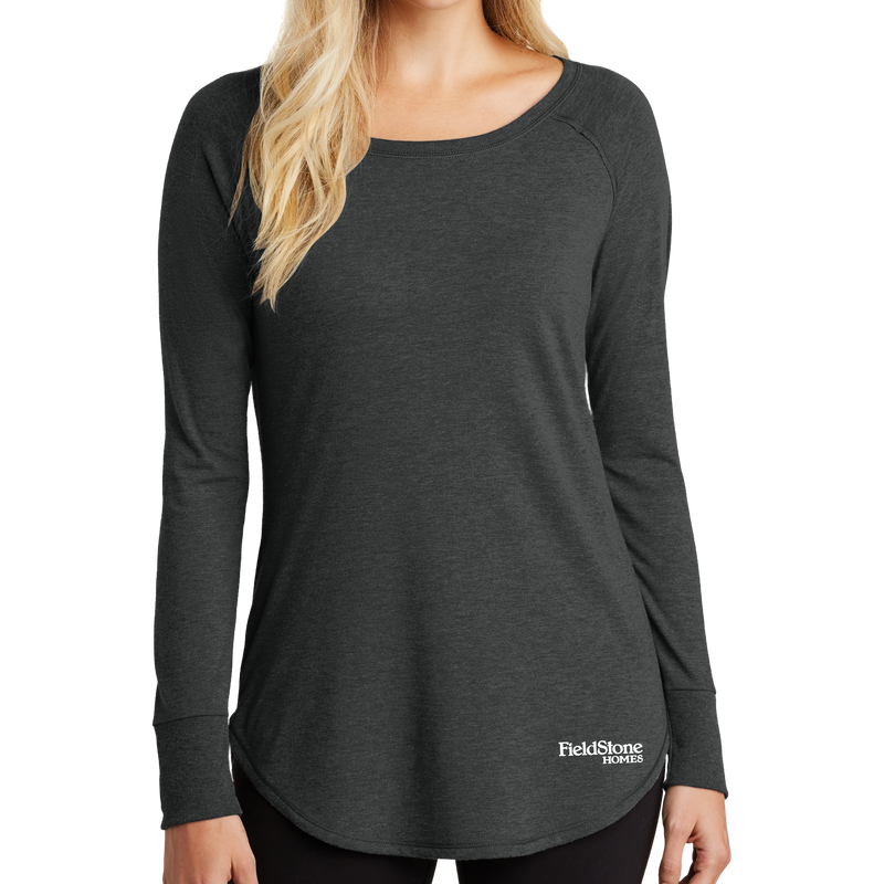 District  Women's Perfect Tri  Long Sleeve Tunic Tee - Screen Print