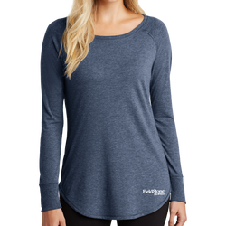 District  Women's Perfect Tri  Long Sleeve Tunic Tee - Screen Print