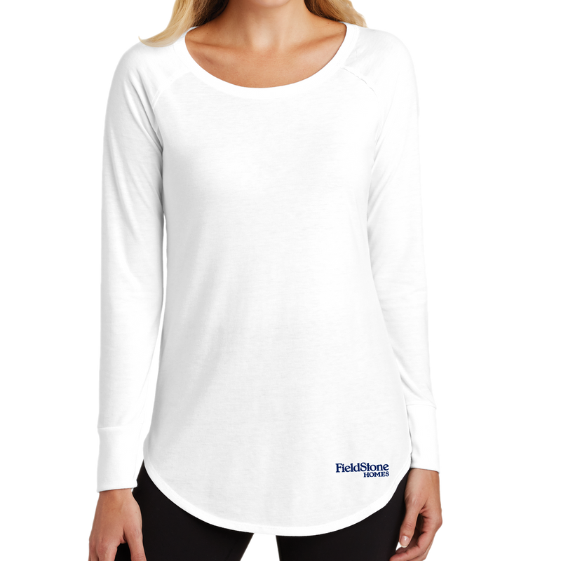 District  Women's Perfect Tri  Long Sleeve Tunic Tee - Screen Print