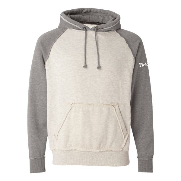 J. America Vintage Heather Hooded Sweatshirt Screen Print